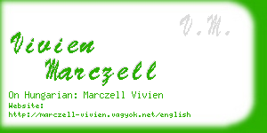 vivien marczell business card